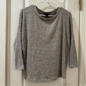 Loose gray sweater